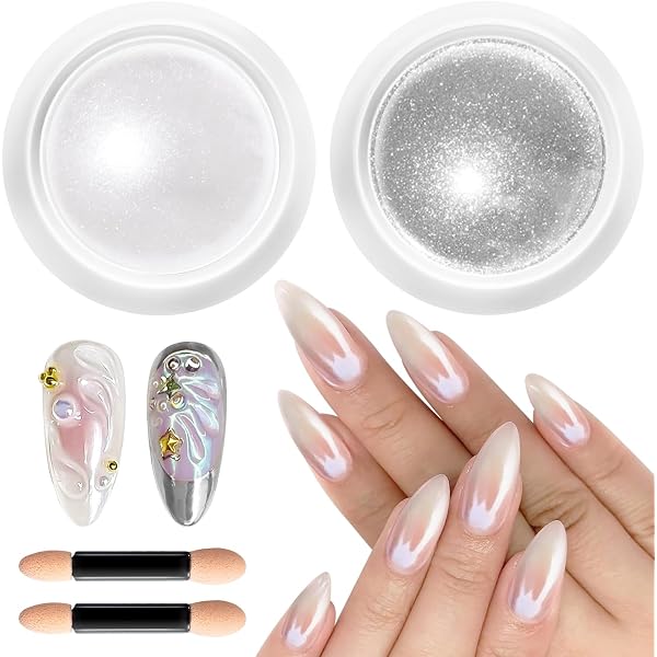 Mylee Glitzer-Auffangschale Mit 2 Schalen – Für Dip-Puder Und Glitzer, Vegan & Tierversuchsfrei