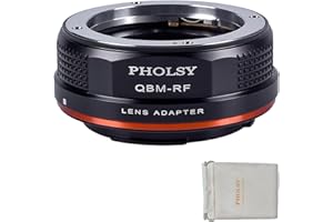 PHOLSY Objektivadapter Manueller Fokus Kompatibel mit Rollei SL35 QBM Mount Objektiv auf Canon EOS RF Mount Kameragehäuse, Rollei auf RF