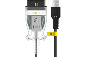 Rapid Revive – K+CAN K+DCAN OBD2 For BMW Diagnostic Tool Cable OBD To USB With Switch Button E Series Coding NCS INPA EDIABAS E93 E87 E70 K-Line Tool32 OBDII Windows Compatible 2 In 1 Lead KCAN DCAN