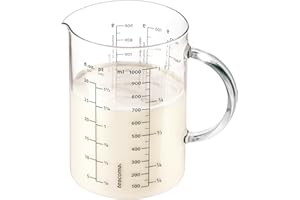 Tescoma Glas-Messbecher Delicia 1000ml, hitzebeständiges Borosilikatglas