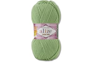 Frida's Wollhaus Alize Cotton Gold Laine d'été 100 g Coton Amigurumi 65 couleurs (103 | Sauge)