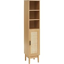 Demi colonne effet chêne et cannage rotin l30cm Amana | Maisons du Monde Demi colonne effet chêne et cannage rotin l30cm Amana | Maisons du Monde