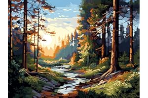 WULCEA Diamond Painting Kit Completo Diamantini Crystal Art 30x40 Cm Paesaggi Pittura Diamante Disegni con Perline da Attaccare Adulti Puzzle Bambina Bambini Accessori Regalo Compleanno Foresta