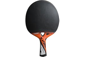 CORNILLEAU - Raquette de ping-Pong d'extérieur - performante et Ultra-légère - Nexeo X200 Carbon - Noir et Orange