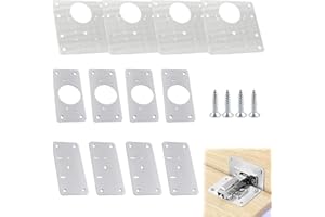 BYYT Hinges For Cupboard Doors Rostfreier Stahl Scharnier,hinge Repair Plate,cabinet Hinges Reparaturplatte Für Schrankscharniere Zur Reparatur Von Türen, Schränken, Möbeln, Schubladen, Kästen, Fenstern