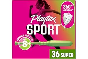 Playtex Sport Tampons, Super Absorbency, Fragrance-Free - 36ct