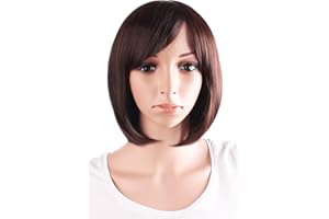 MapofBeauty corto lacio seorita lacio 30cm/ 12 pulgada Pelucas (oscuro marrón)