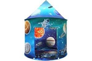 MEERO LONDON Kids Astronaut Galaxy Play Tent - Large Pop-Up Space Playhouse for Boys and Girls, Indoor/Outdoor Foldable Tent, for Toddlers and Children
