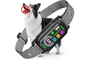 LYtech Collar Antiladridos para Perros, Antiladridos y Antiaullidos para Perros, 4 Modos de Vibración/Sonido, Impermeable IP67, Dispositivo Recargable para Detener los Ladridos Grande Mediano Pequeño