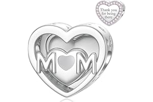 SEVENWELL Sterling Silber Charm für Pandora Mutter Schwester Tochter Frau Oma Charm Familie Rose Blume Charm