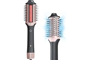 ‎WEBEAUTY Webeauty [Dual Mode] Föhnbürste & Glättbürste, [4 in 1] Hohe Geschwindigkeit Warmluftbürste 110.000 U/min,schnelles Trocknen, Volumisieren, Glätten, Rundbürstenföhn Coanda Luftstrom für alle Haartypen