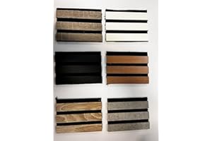 NORD PLUS Pannelli da parete in MDF, pannelli acustici, decorazione per interni, pannelli/rivestimenti in legno 3D (Scatola campione)