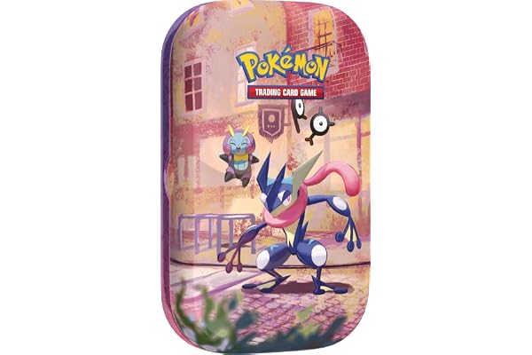 Pokémon: Minilata Celebración 30.º Aniversario: Greninja de JCC Pokémon (1 Pegatina, 1 Tarjeta ilustrada y 2 Sobres de Mejora)