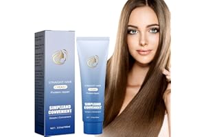 NEXOLLA Crema Alisadora, Crema Alisadora De Proteinas, Crema para Alisar el Cabello con Corrección de Proteínas, Repara el Cabello, Hair Straightening Cream Para Todo Tipo De Cabello