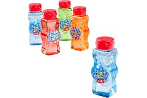 Simba - Bubble Fun 5 Tubetti Bolle 60 ml, per bambini a partire dai 3 anni, 107286184