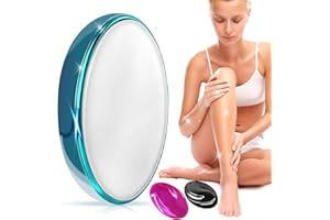 PABTID Depilatore di Cristallo, Epilatore Donna Indolore, Crystal Hair Eraser, Pietra Depilatoria, Riutilizzabile Epilatore Nano Cristalli, Strumento di Depilazione per Gambe, Braccia e Schiena (Blu)