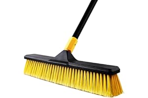 Yocada 45,7 cm großer, robuste Bürste für Terrasse, Garage, Deck, Beton, Holz, Stein, Fliesen, 165,9 cm lang