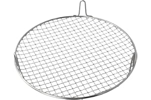 CLOUDPOWER Griglia rotonda in acciaio inox, griglia rotonda Ne, griglia per barbecue, griglia per barbecue, con gambe per cuocere al vapore, perfetta per barbecue all'aperto e picnic (30,5 cm)