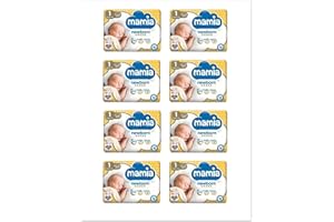 MEHX Mamia Size 1 Nappies Newborn 24 Pack, 192 Nappies (8 x 24)