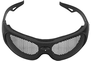 JOYZAN Airsoft Mesh Goggles, Occhiali Antivento Copertura con Motivo a Rete da Tiro Sport All'Aria Aperta Protezione Antiurto Softair Militare Paintball per Equitazione Tactical Military CS Game Shooting