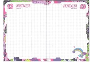 SEVEN. Agneda compatibile con DIARIO SCUOLA 20x15cm SJ Animal girl Coniglio 2024-2025 + omaggio portachiave pailettes e penna multicolore