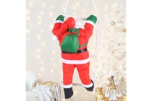 TSLBW 50 cm Mikołaj wspinająca się drabina wisząca dekoracja dekoracje choinkowe dom ogród drzwi ściana okna kominek dekoracja świąteczna dekoracja przyjęcie