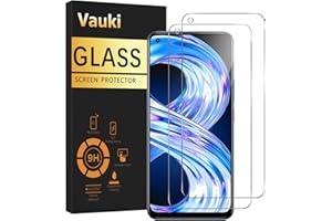 Vauki Zestaw 2 szkła hartowanego do Realme 8/8 Pro 4G, stopień twardości 9H HD, przezroczyste szkło do Realme 8 Pro 4G 6,4", folia odporna na zarysowania, bez pęcherzyków