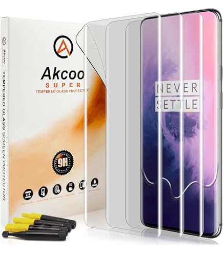 Pack Protection Complet Pour OnePlus 7T Pro : Coque Transparente Antichoc + Verre Trempé écran - Ultra Slim - Neuf