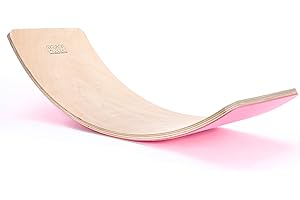 Erin - Balance Board in legno di betulla sostenibile per bambini e adulti – Balance Board per allenamento motorio con o senza feltro retro – Tavola oscillante per allenamento di equilibrio