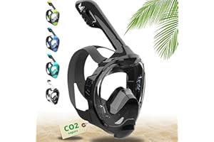 Khroom Máscara de esnórquel para Adultos y niños - Seaview Y | Sin Problemas de CO2 | Máscara Completa para Snorkeling| Equipo de Snorkel con máscara Integral Completa para Adultos