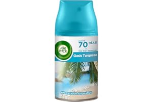 Air Wick Freshmatic - Recambio de Ambientador Spray Automático, Esencia para Casa con Aroma a Oasis Turquesa, 250 Mililitros ( el paquete puede variar)