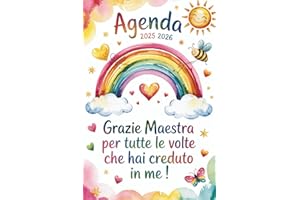 GRAZIE MAESTRA: AGENDA 2025 2026 | Idee Regalo Maestre Fine Anno