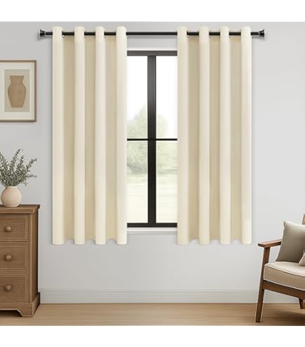 Lot De 2 Rideaux A Oeillets 140 X 260 Cm Polyester Imprimé Oasis