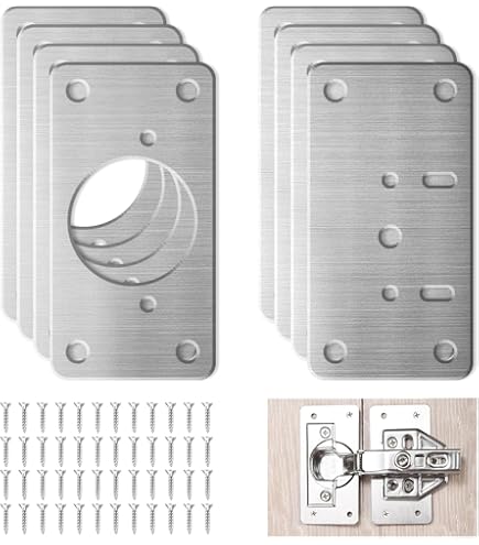Piastre Riparazione Cerniere Armadietti - Kit Per Ante Rovinate O Instabili - Foto 7