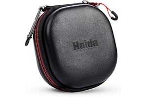 Haida Funda para filtros redondos – Bolsa para 5 filtros hasta 82 mm, Negro , Jusqu'à 82 mm, Mochila de ocio