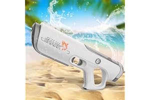 MOZC Pistolet a Eau électrique, Absorption Automatique de l'eau.Pistolet à Eau avec réservoir d'eau de 600 ML,Plage Peut Atteindre 33 Pieds. Pistolet à Eau Electrique Convient aux Jardins, plages