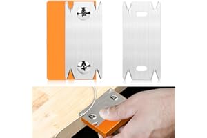 Infreecs Furnierkantenschneider mit 1 Ersatzklinge, Kantenschneider Umleimer, Kantenschneider für Holzbearbeitung, Kantenhobel Für Holz PVC ABS Kantenschneider Umleimer (Orange)