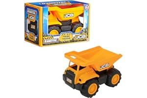 Teamsterz JCB 7-Inch Dump Truck Toy | Yellow Construction Vehicle for Kids | Indoor, Outdoor & Sandpit Play | Durable Construction Truck & Vehicle Toy | Perfect for Toddlers & Kids | Ages 18 Months+