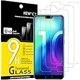 NEW'C 3 Pezzi, Vetro Temperato per Honor 10, Pellicola Prottetiva Anti Graffio, Anti-Impronte, Senza Bolle, Durezza 9H, 0,33m
