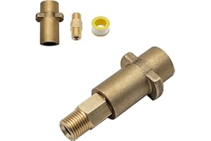 DERASL Adaptador de latón 1/4 y conector de pistola de espuma de plástico, el adaptador de pistola de espuma es adecuado para la lavadora de automóviles Karcher K series K2 K3 K4 K5 K6 K7