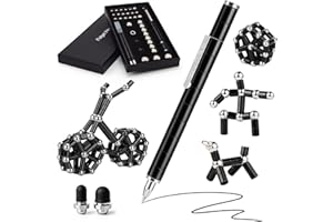 RoserRose Stylo MagnéTique, Fidget Pen, Stylo Personnalisé Modulaire, Gadget Insolite Utile, Cadeaux Pour Hommes, Femmes Ou Adolescent, Cadeau Ado GarçOn, Cadeau Noel Homme