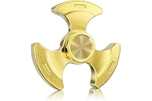 Coolden Fidget Spinner Metal Fidget Toys Focus Hand Spinner Leise 3-5Min Hochwertig Anti Stress Sensorisches Spielzeug Cool EDC Hand Kreisel für Büro Schule Geschenk für Kinder Erwachsene Silver