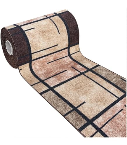 Tappeto Cucina Shabby Chic CHALET VIP 54x140cm - Passatoia Bordata Antiscivolo Bordeaux - Foto 11