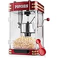 Lewis's Retro Popcorn Maker - Popcorn Making Machine with Hot Air Circulation, Movie Party, Healthy Cinema Themed Snacks