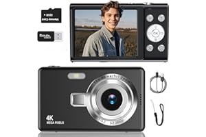 LINNIW Digital Camera 1080P Autofocus Compact Digital Camera with 32G SD Card 48MP, 16X Digital Zoom Mini Camera with 2.4" LCD Screen for Kids,Adult,Beginners