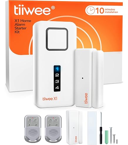 HUXGO® Kit allarme casa senza fili: 5x rilevatori di movimento, 5x sensori di allarme per finestre/porte | WiFi & GSM, Alimentazione AC con batteria HUXGO® Kit allarme casa senza fili: 5x rilevatori di movimento, 5x sensori di allarme per finestre/porte | WiFi & GSM, Alimentazione AC con batteria