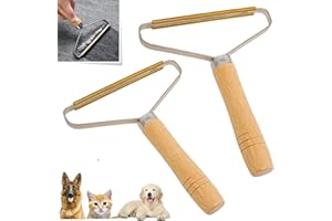 GEFIRE Rasoir Anti-Peluches 2 Pcs, Rasoir Anti-Peluches, Outil Portable de Nettoyage de Tapis Double Face Anti-Peluches, Rasoir Anti-Peluches Manuel pour Vêtements Tapis Sofas Rideaux