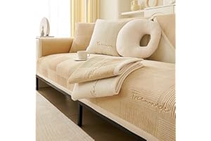 YSZBD Housse canapé d'angle，Couvre canapé d'angle Epais Segmentée，Protection canapé d'angle antidérapant,lightcoffee-70x150cm