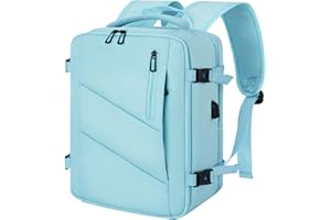 Leyrica Zaino da Viaggio per Easyjet 45x36x20, Bagaglio a Mano Borsone Cabina Zaino per Viaggiare in Aereo per Laptop Daypack Casual Zaino Università ZainoLavoro Impermeabile (Azzurro)