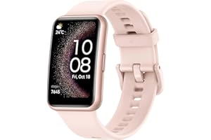 HUAWEI WATCH FIT SE, Display AMOLED HD 1,64”, Monitoraggio sonno, GPS integrato, Batteria 9 giorni, Risposte rapide, Compatibile Android/iOS, Rosa, Garanzia extra di 6 mesi